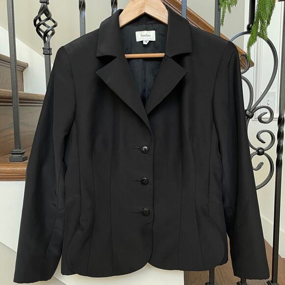 Neiman Marcus Designer Evening Jacket Blazer | Black Tailored, Womens 10, $795 - Picture 3 of 11